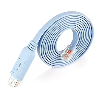 USB Console Cable,USB to RJ45 Console Cable for Cisco Routers/AP Router/Switch Windows, Mac, Linux(1.8m,Blue) - B075V1RGQK