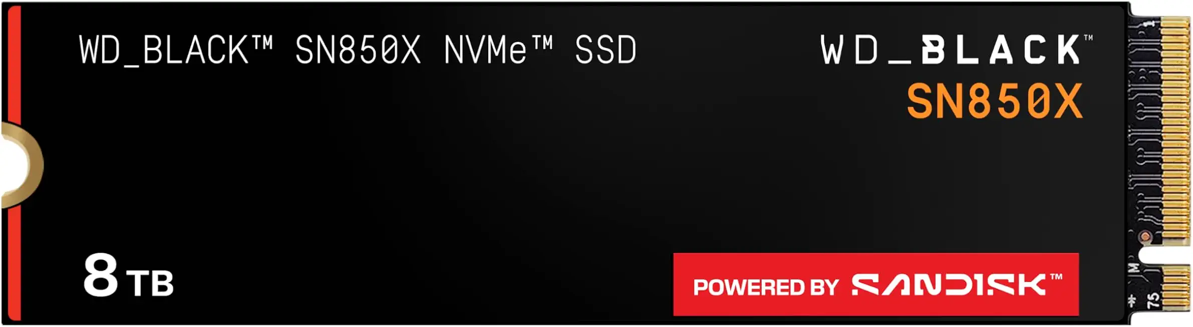 WD_Black SN850X 8TB NVMe SSD - M.2 2280, Up to 7,300 MB/s Read speeds, Up - B0D9WT512W