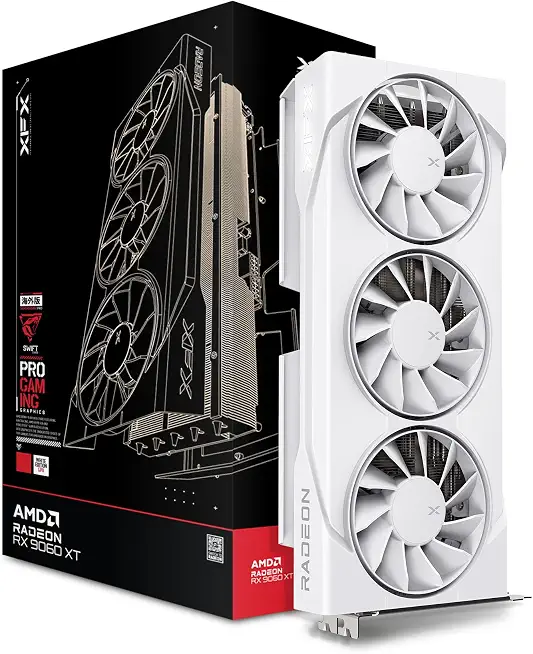 XFX Swift AMD Radeon RX 9060 XT OC White Triple Fan Gaming Edition 16GB RX - B0F8PBS1BX