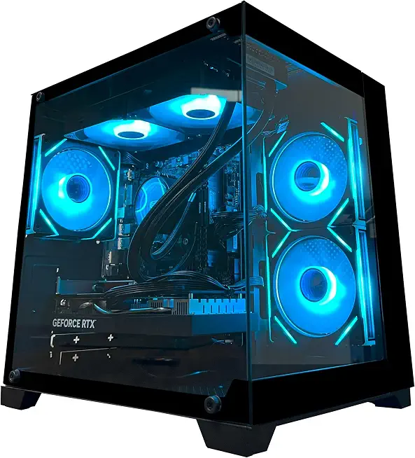 YAWYORE Gaming PC, AMD Ryzen 7 5700X, GeForce RTX 5060 Desktop Computer - B0FLJT7H3Z