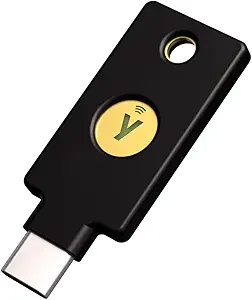 Yubico - YubiKey 5C NFC - Multi-Factor authentication (MFA) Security Key and passkey, Connect via - B08DHL1YDL